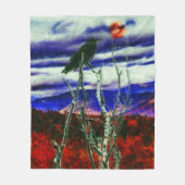 Herbstnacht Fleecedecke (Vorderseite)