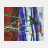Herbstnacht Fleecedecke (Vorderseite (Horizontal))