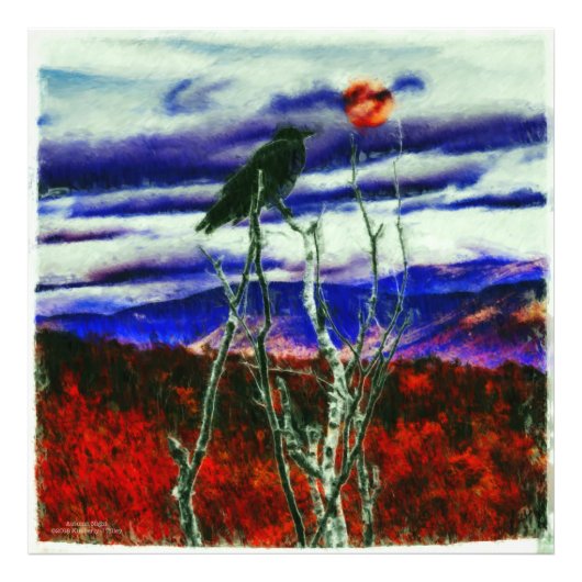 Herbstnacht Fotodruck (Vorne)