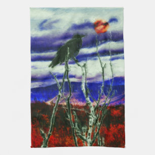 Herbstnacht Geschirrtuch