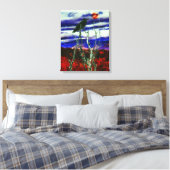 Herbstnacht Leinwanddruck (Insitu (Schlafzimmer))