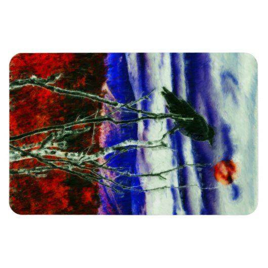 Herbstnacht Magnet (Horizontal)