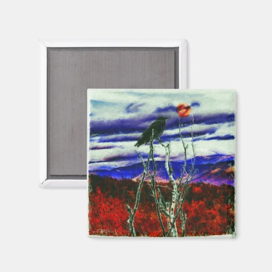 Herbstnacht Magnet (Vorderseite/Rückseite)