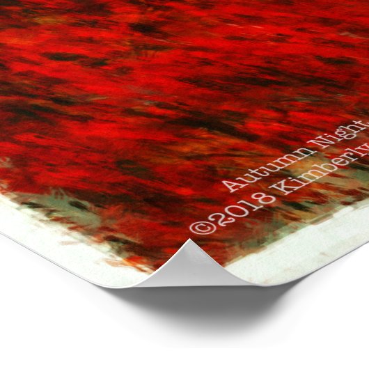 Herbstnacht Poster (Ecke)