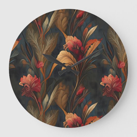 Herbstnächte Große Wanduhr (Vorderseite)