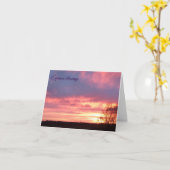 Herbstnachtsstimmung Karte (Gelbe Blume)