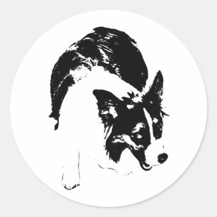 Herbstnachtszähler Runder Aufkleber