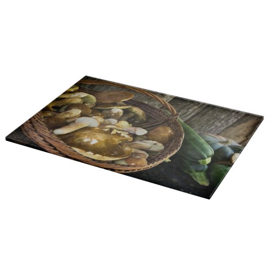 HerbstnahrungsmittelStillleben Schneidebrett (Ecke)