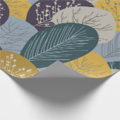 Herbstnahtloses Muster, abstrakter Vintager Hinter Geschenkpapier (Ecke)