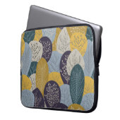 Herbstnahtloses Muster, abstrakter Vintager Hinter Laptopschutzhülle (Vorderseite Links)