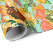 Herbstnahtloses Muster Geschenkpapier (Rolleneckpunkt)
