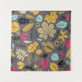 Herbstnahtloses Muster mit Blatt, Herbstblatt Wandteppich (Vorderseite (Horizontal))