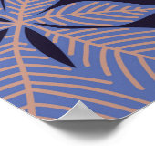 Herbstnahtloses Muster mit Blätter, Verzweigungen  Poster (Ecke)