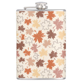 Herbstnatur, Erntedank des Herbstblattes Flachmann