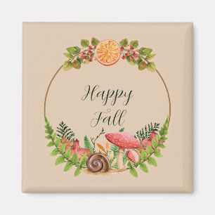 Herbstnatur mit anpassbarem Text Magnet