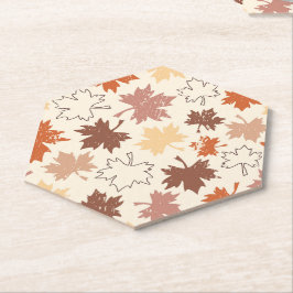 Herbstnatürliches Design, Herbstapelblatt Untersetzer