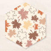 Herbstnatürliches Design, Herbstapelblatt Untersetzer (Vorderseite)