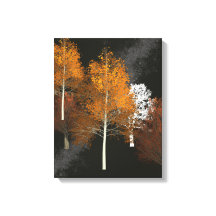 Herbstnebel gesteppte Canvas drucken