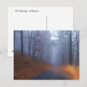 Herbstnebel Postkarte (Vorne/Hinten)