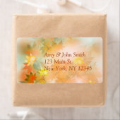 Herbstnebel-Rücksendeadressen-Aufkleber Herbst Her (Insitu)