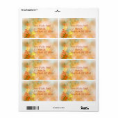 Herbstnebel-Rücksendeadressen-Aufkleber Herbst Her (Vorne)