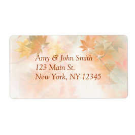 Herbstnebel-Rücksendeadressen-Aufkleber Herbst Her