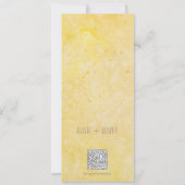 Herbstoiche Blätter, die RSVP-QR-Code einsetzen Einladung (Rückseite)