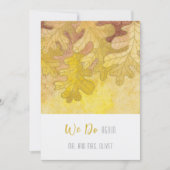 Herbstoiche Blätter Neujahrsfest 10 Jahre Einladung (Vorderseite)