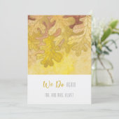 Herbstoiche Blätter Neujahrsfest 10 Jahre Einladung (Stehend Vorderseite)