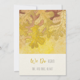 Herbstoiche Blätter Neujahrsfest 10 Jahre Einladung