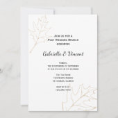 Herbstoiche Blätter Post Wedding Brunch Einladung (Vorderseite)