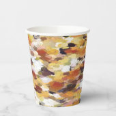 Herbstöl Abstrakt Pappbecher (Links)