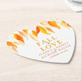 Herbstorange Blätter Herbstverstimmung in der Lieb Untersetzer (angewinkelt)