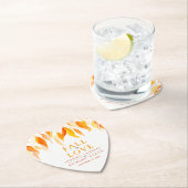 Herbstorange Blätter Herbstverstimmung in der Lieb Untersetzer (Vor Ort)