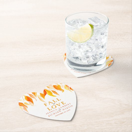 Herbstorange Blätter Herbstverstimmung in der Lieb Untersetzer (Vor Ort)