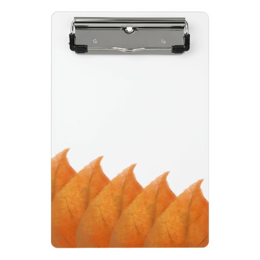 Herbstorange Blätter Mini-Clipboard Mini Klemmbrett (Vorderseite)