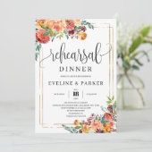 Herbstorange-Marigold-Probe Einladung (Stehend Vorderseite)