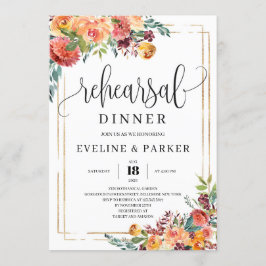 Herbstorange-Marigold-Probe Einladung