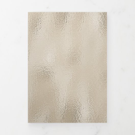 Herbstorange und Gelbe Blätter Dreifach Gefaltete Einladung (Cover)