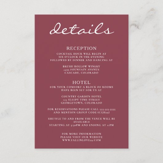 Herbstpaare Begleitkarte (Vorderseite)