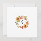 Herbstpaare Dusche Einladung (Rückseite)