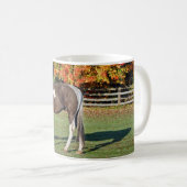 Herbstpaint Horse in Weide Kaffeetasse (VorderseiteRechts)