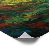 Herbstpalette, ein üppiger Wald Poster (Ecke)