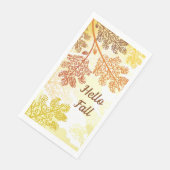 Herbstpapier Handtuch Serviette (Ecke)