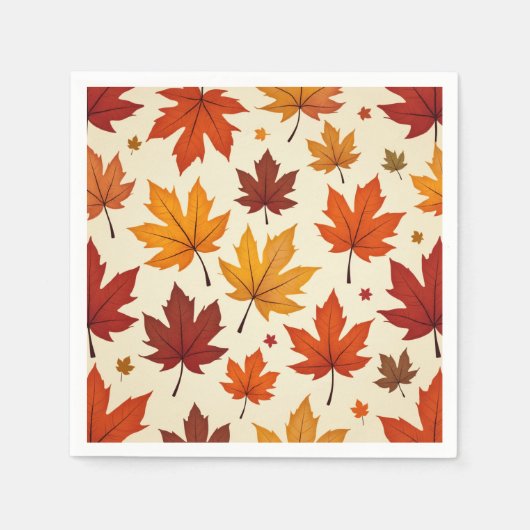 Herbstpapier Napkins Serviette (Vorderseite)