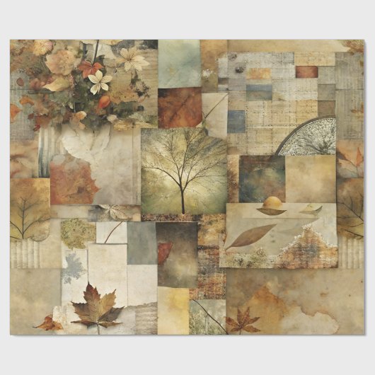 Herbstpapierkollektion Geschenkpapier (Flach)