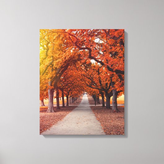 Herbstpark Leinwanddruck (Vorderseite)