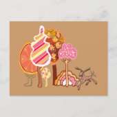 Herbstpark Postkarte (Vorderseite)