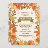 HerbstParty Einladung (Vorne/Hinten)