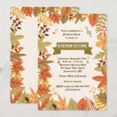 HerbstParty Einladung (Vorne/Hinten)